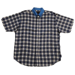 GRAPHITE Jeanswear Blue & Tan Plaid Button-Up Shirt